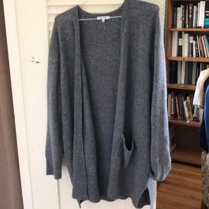 Madewell grey sweater cardigan